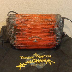 Vivienne Westwood Anglomania Black/Red Croc Purse